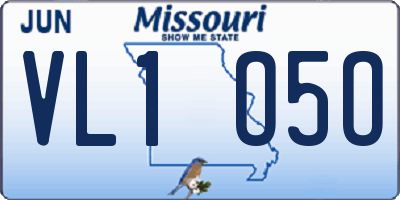 MO license plate VL1O5O