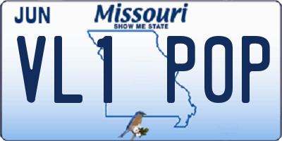 MO license plate VL1P0P