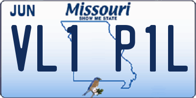 MO license plate VL1P1L