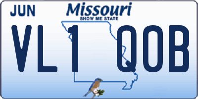 MO license plate VL1Q0B