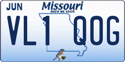 MO license plate VL1Q0G