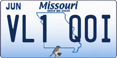 MO license plate VL1Q0I