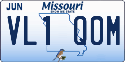 MO license plate VL1Q0M
