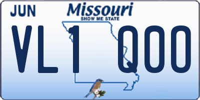 MO license plate VL1Q0O