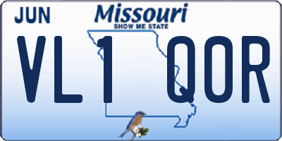 MO license plate VL1Q0R