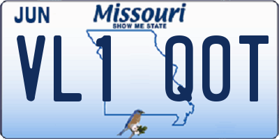 MO license plate VL1Q0T