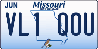MO license plate VL1Q0U
