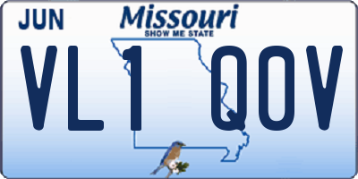 MO license plate VL1Q0V