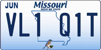 MO license plate VL1Q1T