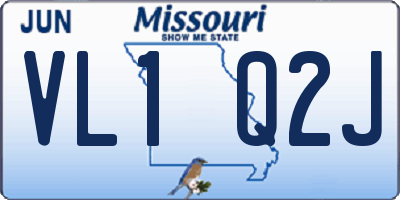 MO license plate VL1Q2J
