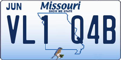 MO license plate VL1Q4B