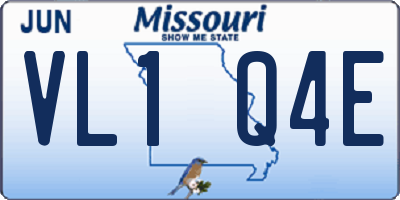 MO license plate VL1Q4E
