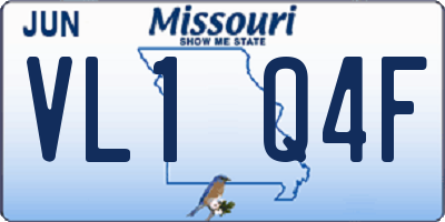 MO license plate VL1Q4F