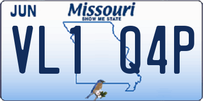 MO license plate VL1Q4P