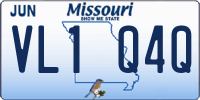 MO license plate VL1Q4Q