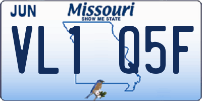 MO license plate VL1Q5F