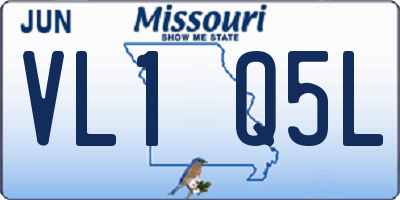 MO license plate VL1Q5L