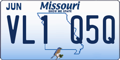 MO license plate VL1Q5Q