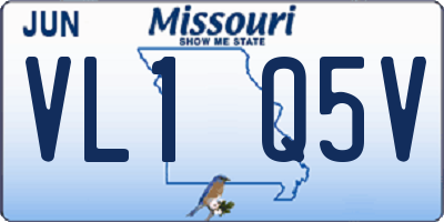 MO license plate VL1Q5V
