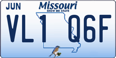 MO license plate VL1Q6F