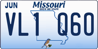 MO license plate VL1Q6O