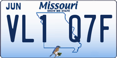 MO license plate VL1Q7F