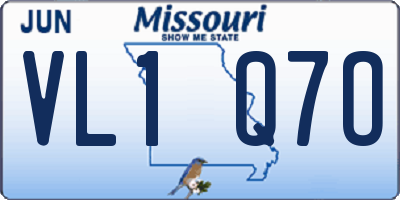 MO license plate VL1Q7O