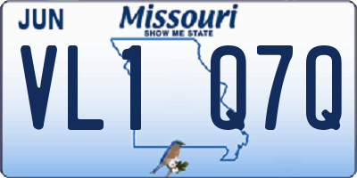 MO license plate VL1Q7Q