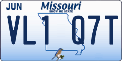 MO license plate VL1Q7T