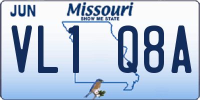 MO license plate VL1Q8A