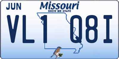 MO license plate VL1Q8I