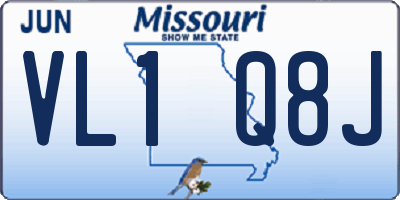 MO license plate VL1Q8J
