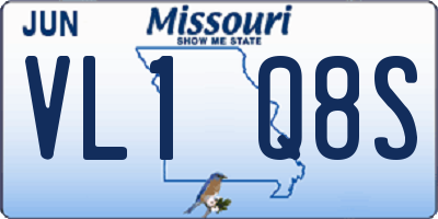 MO license plate VL1Q8S