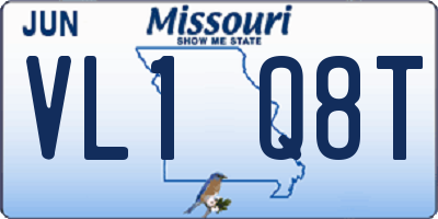 MO license plate VL1Q8T