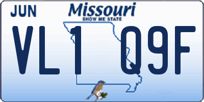 MO license plate VL1Q9F