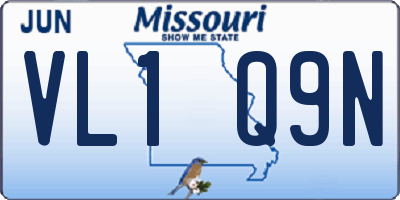 MO license plate VL1Q9N