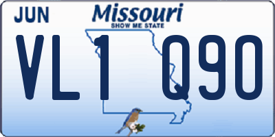 MO license plate VL1Q9O