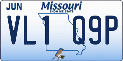 MO license plate VL1Q9P