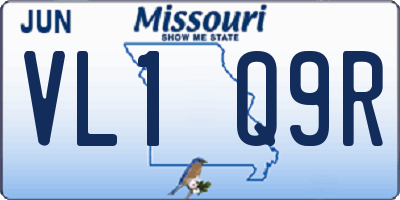 MO license plate VL1Q9R