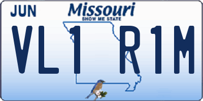MO license plate VL1R1M