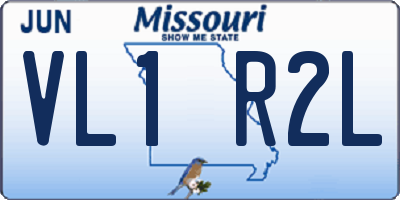 MO license plate VL1R2L