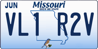 MO license plate VL1R2V