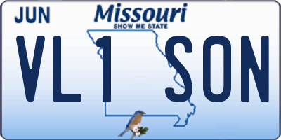 MO license plate VL1S0N