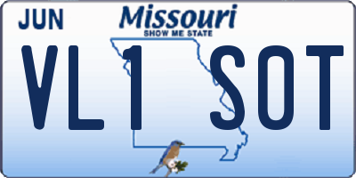 MO license plate VL1S0T