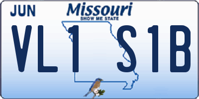 MO license plate VL1S1B