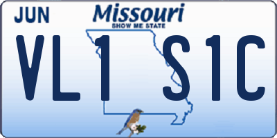 MO license plate VL1S1C