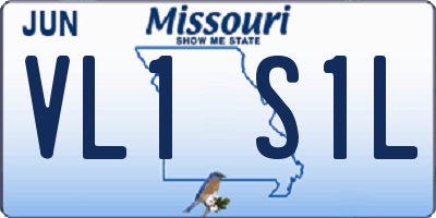 MO license plate VL1S1L
