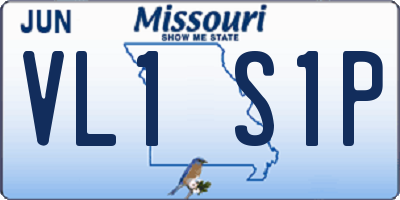 MO license plate VL1S1P