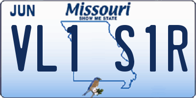 MO license plate VL1S1R