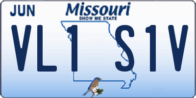 MO license plate VL1S1V